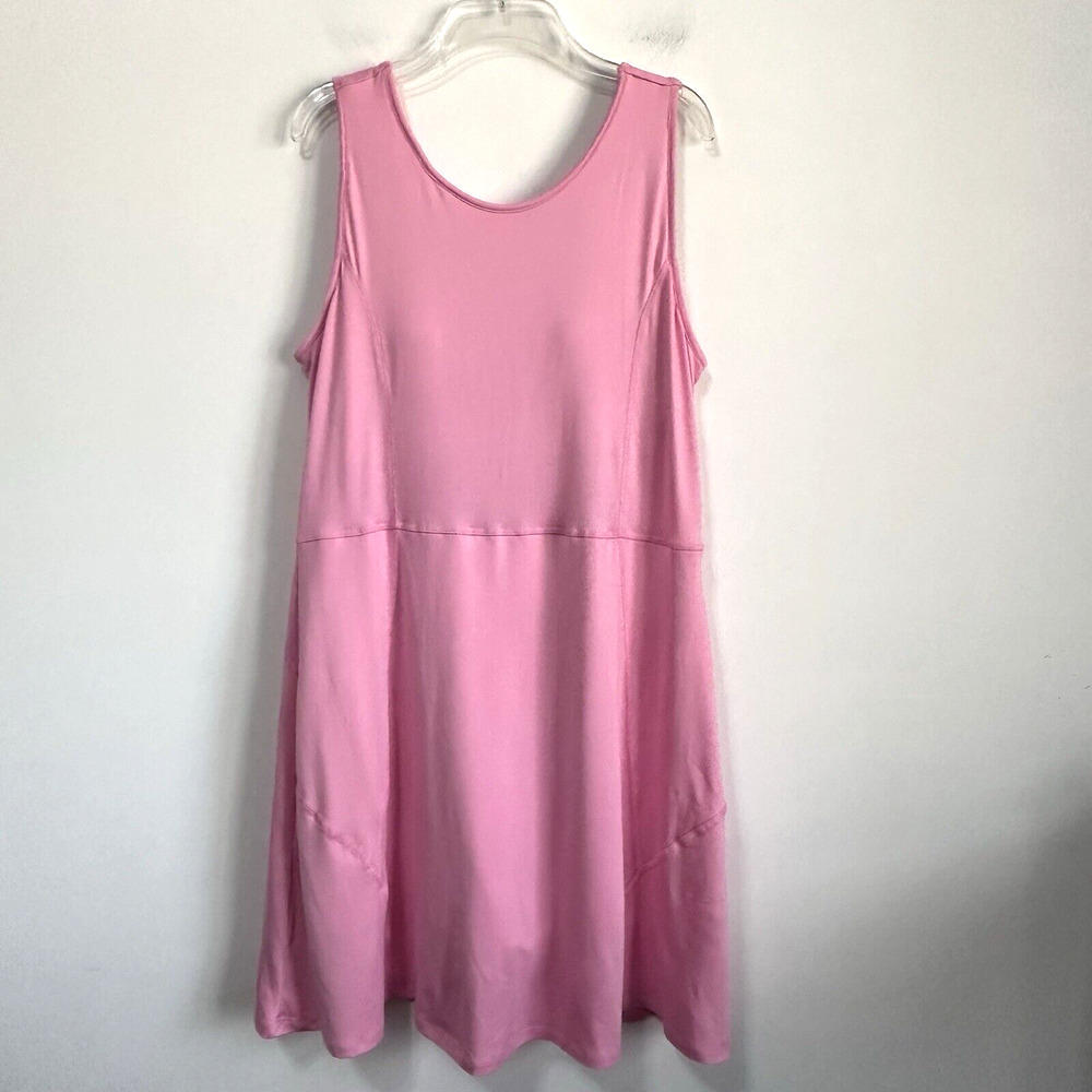 Zelos‎ Sports Dress XL Strappy Sleeveless Palos Pink Active Shorts Under NEW